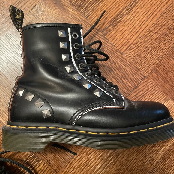 Dr. Martens 1460 Stud Leather Core Appliqué Lace Up boots - Picture 2 of 12